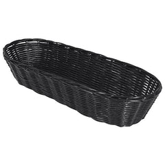 Zodiac Black Polyrattan Loaf Basket 15x6"