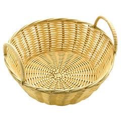 Zodiac Polyrattan Round Basket w/ Handles 8"