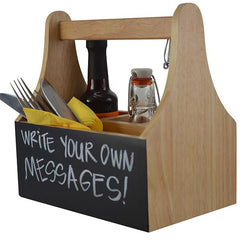 Zodiac 4 Compartment Table Caddy w/ Blackboard