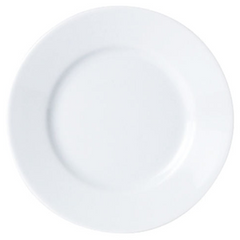 Porcelite Standard White Winged Plate 8.25" (Pack of 6)