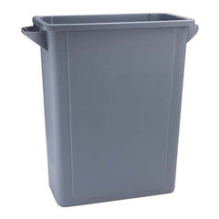 Beaumont Grey Slim Jim Recycling Bin w/ Handles 65Ltr