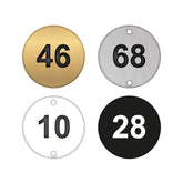 Mileta Laser Engraved Table Number Discs