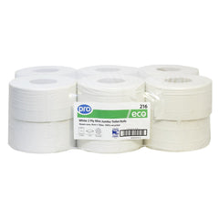 PRO Mini Jumbo 3" Core Toilet Rolls 150mm (Pack of 12)