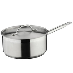 Commichef+ Stainless Steel Saucepan w/ Lid 24cm