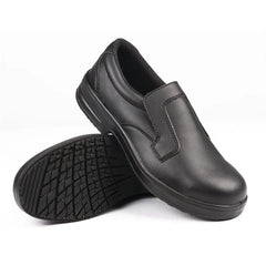 Slipbuster Safety Slip On Black Shoes