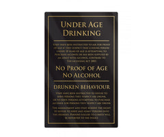 Mileta Under Age Drinking Notice