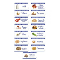 Mileta Types Of Food Allergy Warning Buffet Notices