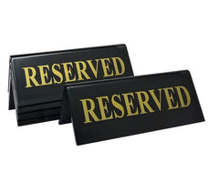 Mileta Reserved Table Tent Notice (Pack of 5)