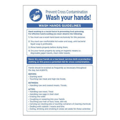 Mileta Prevent Cross Contamination Wash Hands Sign
