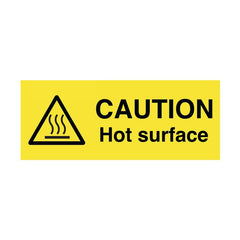 Mileta Caution Hot Surface Safety Label (Pack of 6)