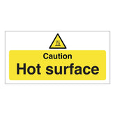 Mileta Caution Hot Surface Safety Notice Sign