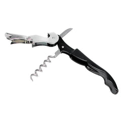 Beaumont Black Double Reach Bottle Opener & Corkscrew