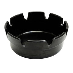 Beaumont Black Melamine Crown-Style Ashtray 4"