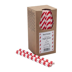Beaumont Coloured Paper Straws 8" (Pack of 250)