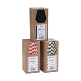 Beaumont Coloured Paper Straws 8" (Pack of 250)