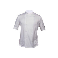 Dennys ADC Short Sleeve White Chefs Jacket