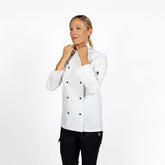 Dennys Long Sleeve Chefs Jacket with Removable Studs