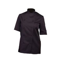 Dennys ADC Short Sleeve Chefs Jacket w/ Removable Studs