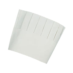 Dennys Disposable White Pleated Chefs Hat 7.5" (Pack of 50)