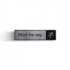Mileta Aluminium Mind the Step Doorway Sign