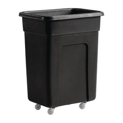 Fletcher Black Polyethylene Small Bottle Bin Trolley 130Ltr