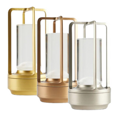 DPS Industrial Aluminium Touch Control Table Lamp 17.5cm