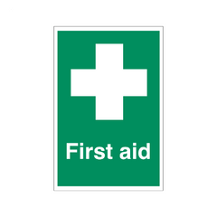 Mileta First Aid Kit & Equipment Here Notice