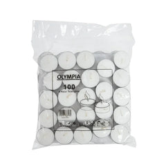 Olympia 4 Hour Wax Tealights 40mm (Pack of 100)