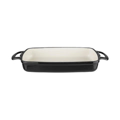 Vogue Cast Iron Black Rectangular Casserole Dish 1.8L