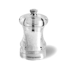 Cole & Mason Clear Acrylic Capstan Salt Mill 85mm
