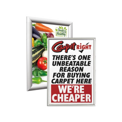 Mileta Silver Profile Snap Poster Frame A5-A1