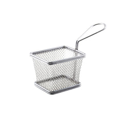 GenWare Stainless Steel Rectangular Serving Fry Basket 10x8cm