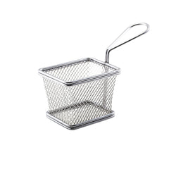 GenWare Stainless Steel Rectangular Serving Fry Basket 12.5x10cm