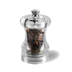 Cole & Mason Clear Acrylic Capstan Pepper Mill 85mm