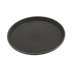 Zodiac Polypropylene Black Round Non-Slip Tray 14"