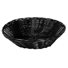 Zodiac Black Polyrattan Round Basket 8.5"