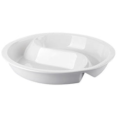 Sunnex 2 Division Chafing Dish Porcelain Insert 15.5"