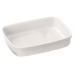 Zodiac Ceramic White Rectangular Roaster 13x8"