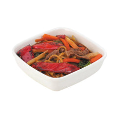 Zodiac White Ceramic Square Roaster 9"