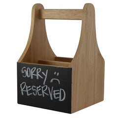 Zodiac 2 Compartment Table Caddy w/ Blackboard