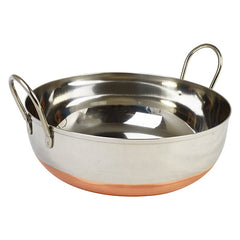 Zodiac Stainless Steel Copper Base Balti Dish 15cm