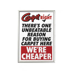 Mileta Silver Profile Snap Poster Frame A5-A1