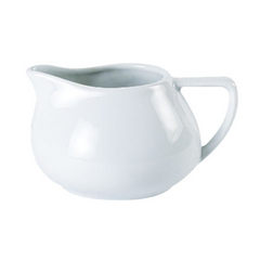 Porcelite Contemporary White Milk Jug 10oz (Pack of 6)
