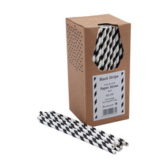 Beaumont Coloured Paper Straws 8" (Pack of 250)