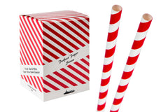 Red and White Smoothie Straws (Pack of 250)