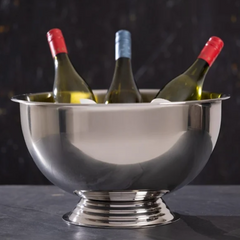 Olympia Polished Stainless Steel Wine & Champagne Bowl