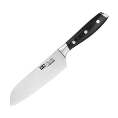 Vogue Black Stainless Steel Tsuki Series 7 Santoku Knife 7"