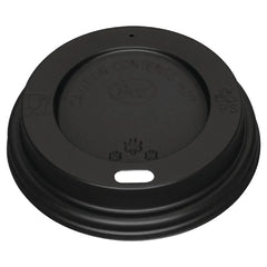 Fiesta Compostable Recyclable Black Polystyrene Coffee Cup Lid 8oz (Pack of 1000)