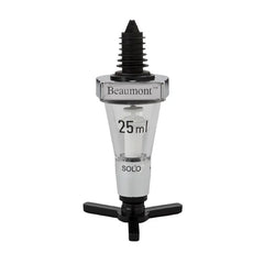 Beaumont Chrome Solo Classical Spirit Dispenser 25ml