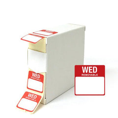 Mileta Wednesday Food Labels 25x25mm